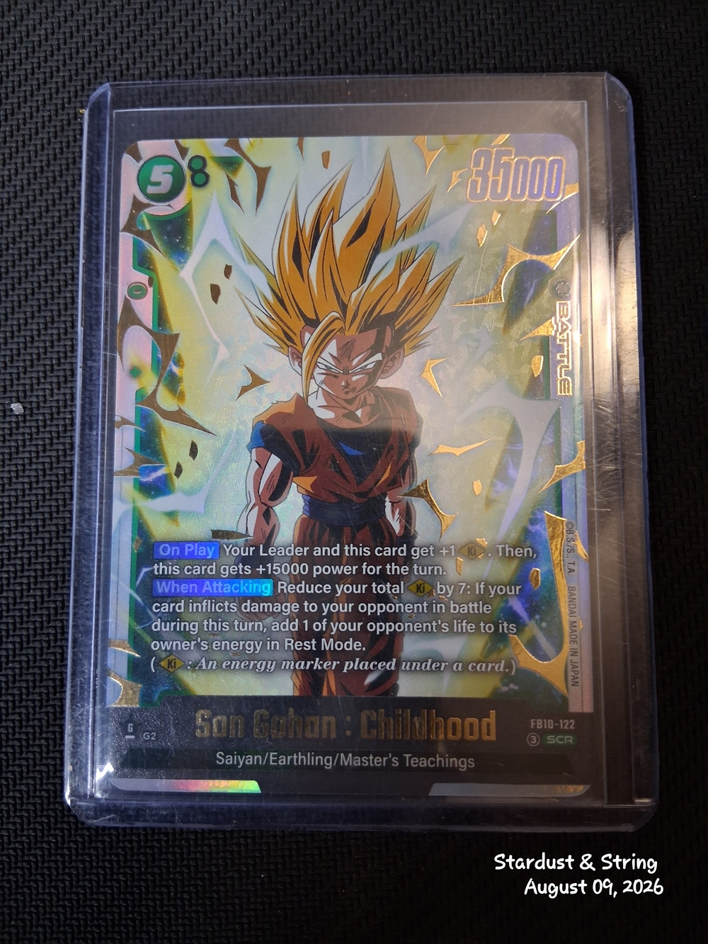 Results Of Training FS08-15 C Star Alternate Art Dragon Ball Super Fusion World